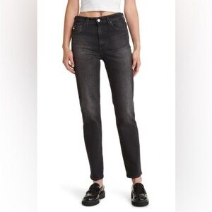 AG Saige Ankle Straight Leg Jeans 6 Years Catalyst Black Grey Denim Women’s 29